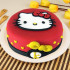 Hello Kitty Chocolate Fondant Cake