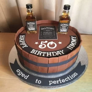 Jack Daniels 50th Birthday Cake Delivery in Ghaziabad