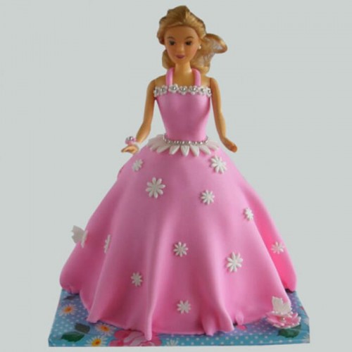 Just Wow Barbie Fondant Cake Delivery in Ghaziabad