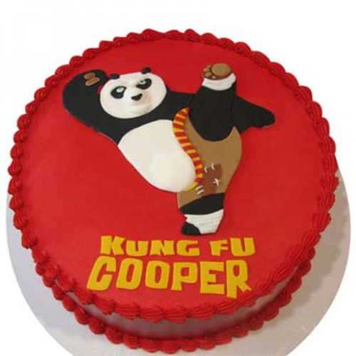 Kicking Po Fondant Cake Delivery in Ghaziabad