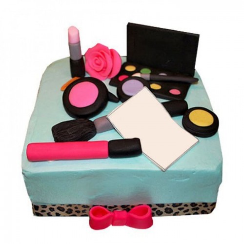 MAC Makeup Fondant Cake Delivery in Ghaziabad