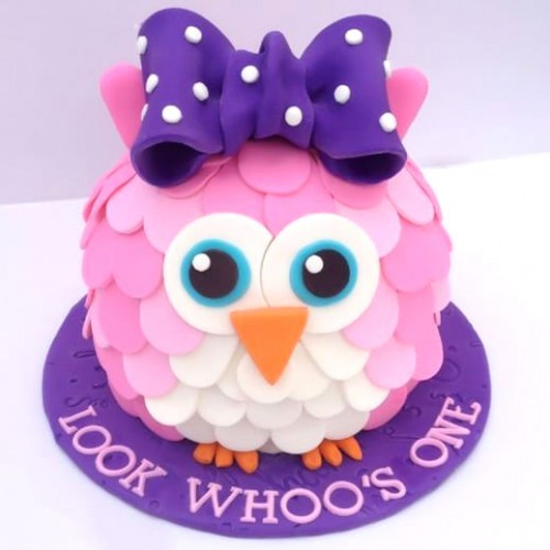 Owl Designer Birthday Cake Delivery in Ghaziabad