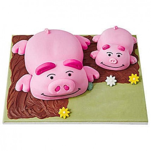 Percy Pig Designer Fondant Cake Delivery in Ghaziabad