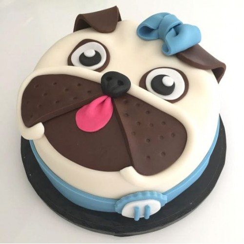 Pug Puppy Dog Theme Cake Delivery in Ghaziabad
