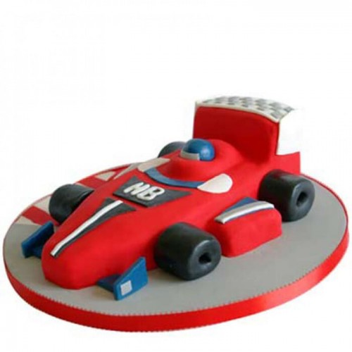 Red Hot Ferrari Car Fondant Cake Delivery in Ghaziabad