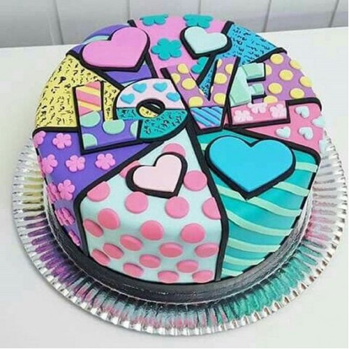 Romantic Love Designer Cake Delivery in Ghaziabad