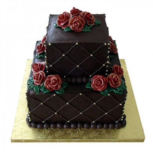 Rose & Truffle 2 Tier Cake Delivery in Ghaziabad