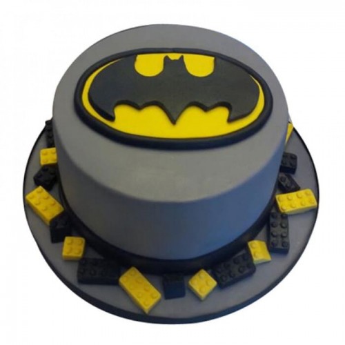 Round Batman Fondant Cake Delivery in Ghaziabad