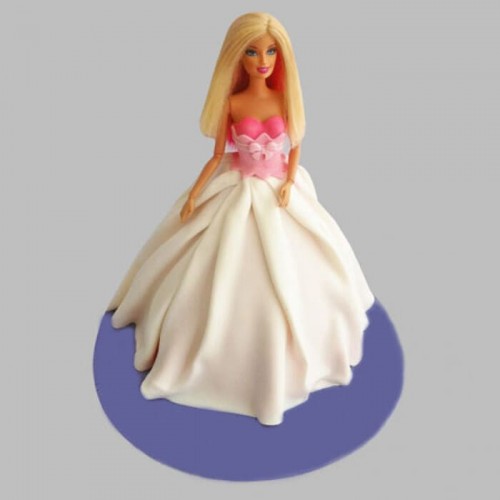 Sober Barbie Fondant Cake Delivery in Ghaziabad