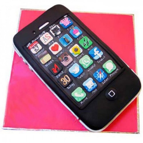 Techy IPhone Fondant Cake Delivery in Ghaziabad