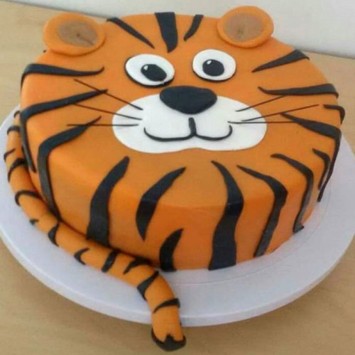Tiger Fondant Cake Delivery in Ghaziabad