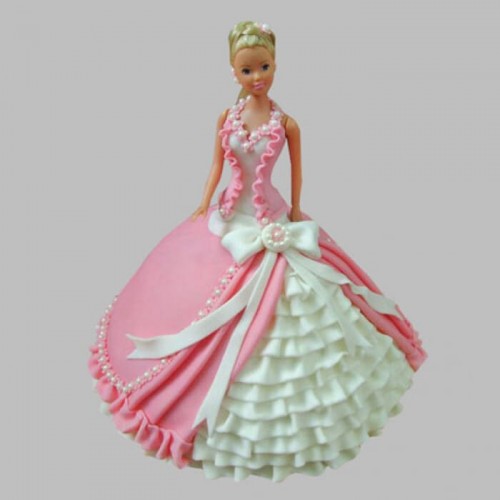 Ultra Style Queen Barbie Fondant Cake Delivery in Ghaziabad