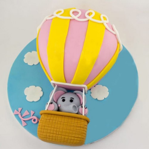 Up In The Sky Balloon Fondant Cake Delivery in Ghaziabad
