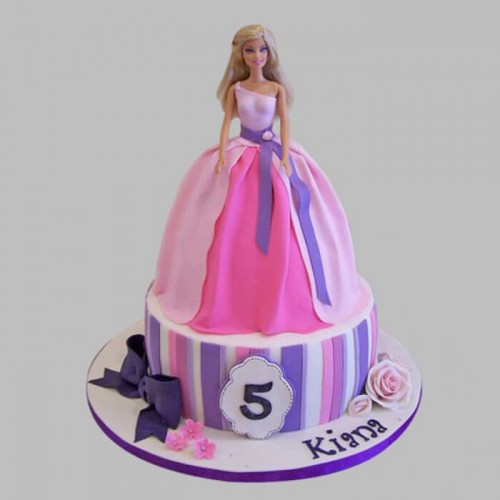 Wishful Barbie Fondant Cake Delivery in Ghaziabad