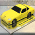 Yellow Customized Car Fondant Cake