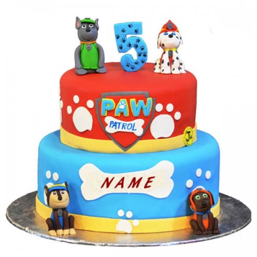 2 Tier Paw Patrol Designer Cake Delivery in Ghaziabad