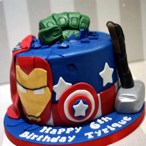 Avengers Theme Birthday Cake Delivery in Ghaziabad