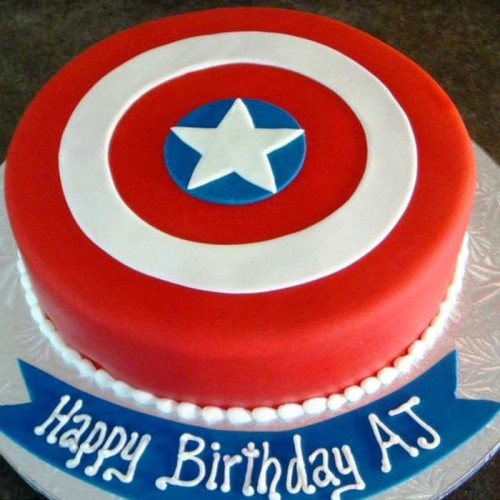Captain America Shield Designer Cake Delivery in Ghaziabad