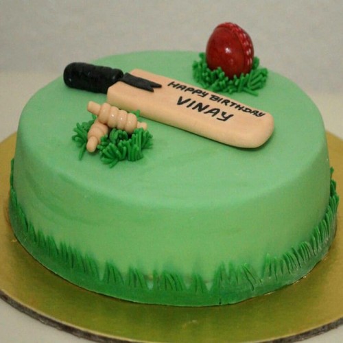 Cricket Bat Ball Theme Designer Cake Delivery in Ghaziabad
