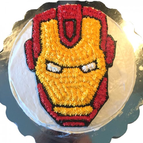 Iron Man Face Cream Cake Delivery in Ghaziabad