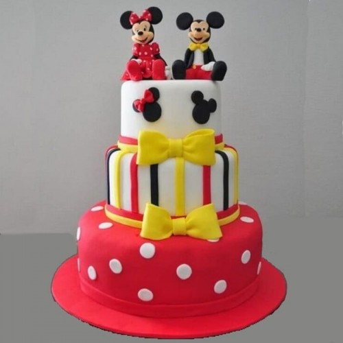Minnie & Mickey Mouse 2 Tier Cake Delivery in Ghaziabad