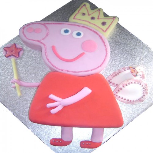 Peppa Pig 3D Customized Fondant Cake Delivery in Ghaziabad
