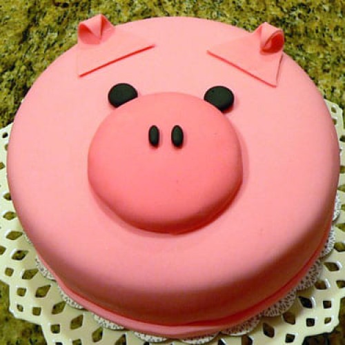 Porky Pig Fondant Cakes Delivery in Ghaziabad