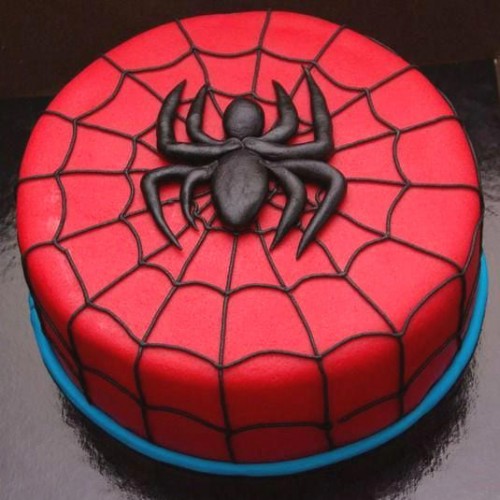 Spider Red Fondant Cake Delivery in Ghaziabad