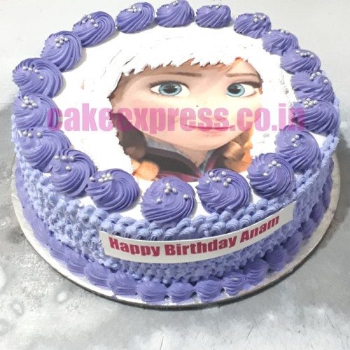 Anna Frozen Photo Cake Delivery in Ghaziabad