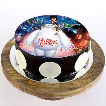 Big Hero Chocolate Photo Cake