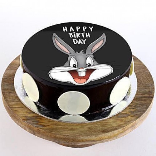 Bugs Bunny Chocolate Photo Cake Delivery in Ghaziabad