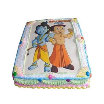 Chhota Bheem & Krishna Photo Cake Chhota Bheem & Krishna Photo Cake