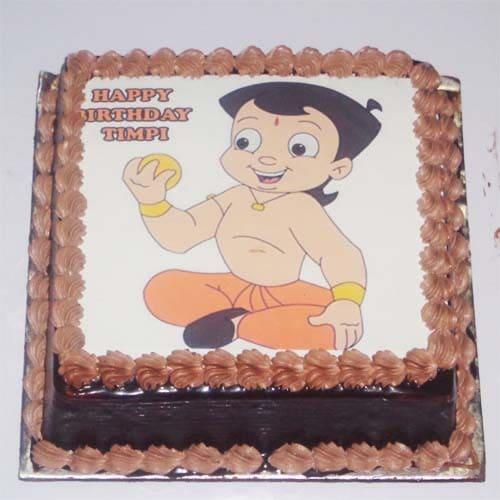 Chhota Bheem Ladoo Photo Cake Delivery in Ghaziabad