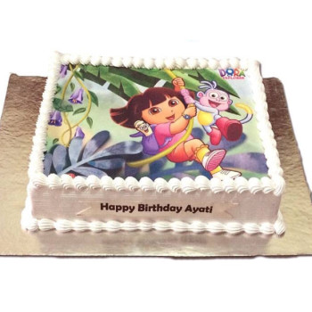 Dora Photo Cake