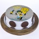 Homer Simpsons Pineapple Photo Cake Delivery in Ghaziabad