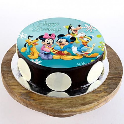 Mickey Clubhouse Chocolate Photo Cake Delivery in Ghaziabad