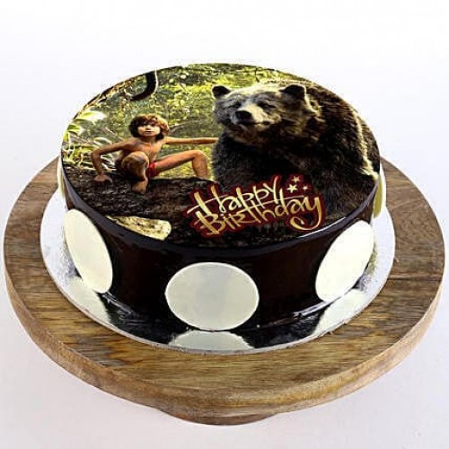 Mowgli & Baloo Chocolate Cream Cake Delivery in Ghaziabad