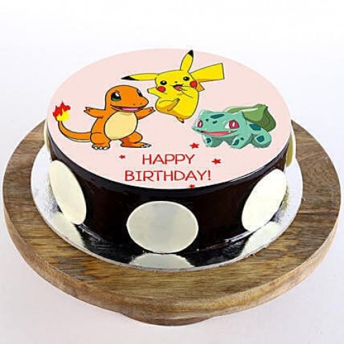 Pokemon Chocolate Photo Cake Delivery in Ghaziabad