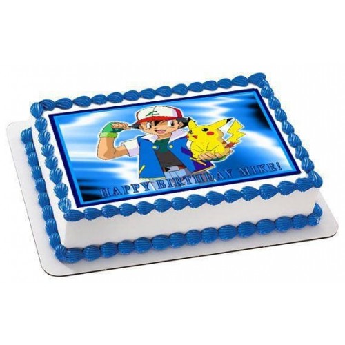 Pokemon Pikachu Cartoon Photo Cake Delivery in Delhi