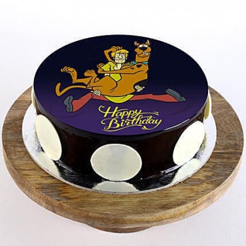 Scooby & Shaggy Chocolate Photo Cake Delivery in Ghaziabad