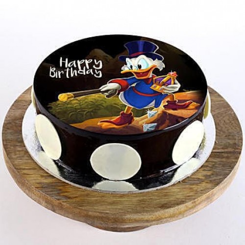 Scrooge McDuck Chocolate Photo Cake Delivery in Ghaziabad