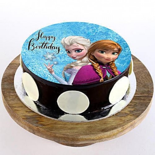 The Frozen Chocolate Photo Cake Delivery in Ghaziabad