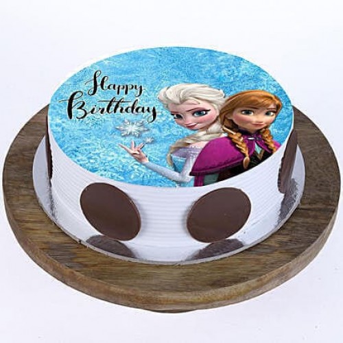 The Frozen Pineapple Photo Cake Delivery in Ghaziabad