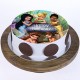 Tinkerbell Fairies Pineapple Photo Cake Delivery in Ghaziabad