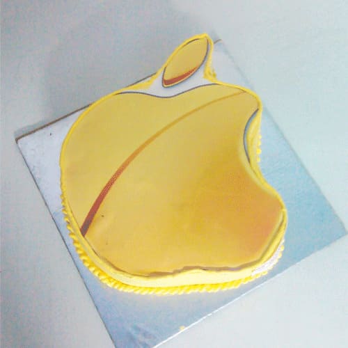 Apple Logo Shape cake Delivery in Ghaziabad