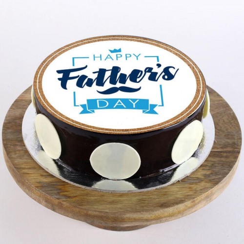 Father's Day Chocolate Photo Cake Delivery in Ghaziabad