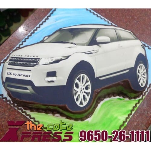 Range Rover Car Shape Photo Cake Delivery in Ghaziabad