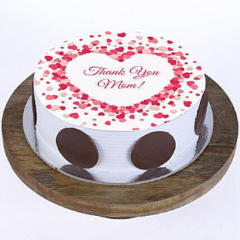 Thank You Mom Pineapple Photo Cake