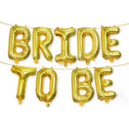 Bride To Be Golden Foil Balloon Delivery in Ghaziabad