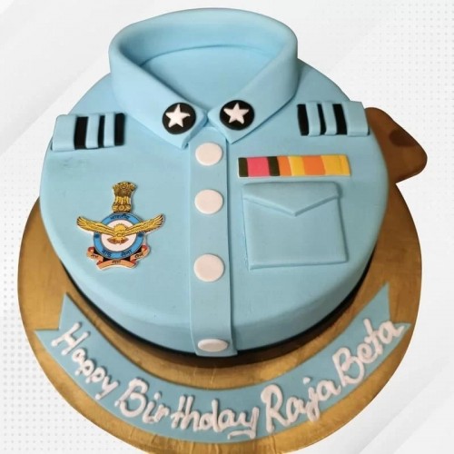 Air Force Uniform Birthday Cake Delivery in Ghaziabad